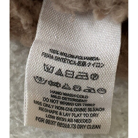 Free People Marshmallow Surplice Taupe Sweater Size Medium Faux Wrap Deep V Neck - Picture 7 of 11